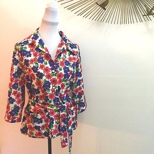 VTG Multi-colored Flower Power Top/Jacket